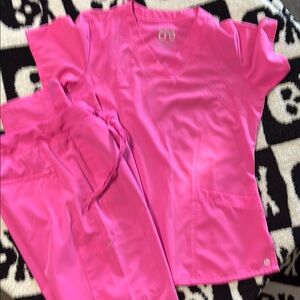 Barco Uniforms Pink Women's Scrub Set